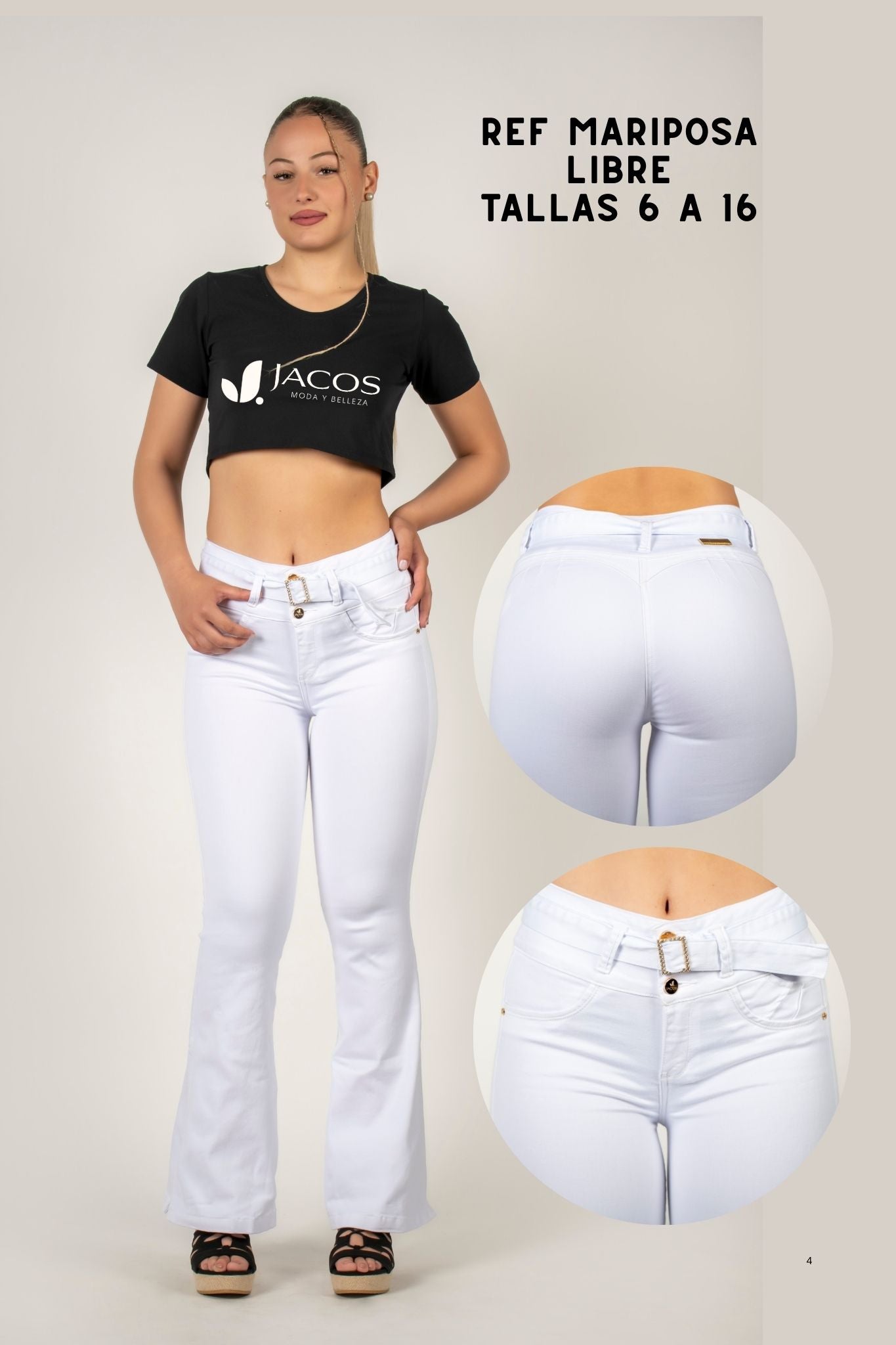 JEANS LEVANTA COLA CAMPANA