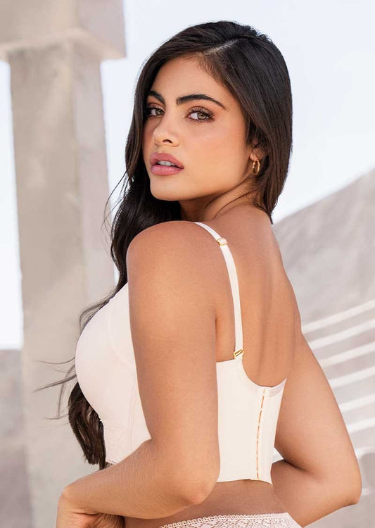 Brasier  En Licra Y Encaje