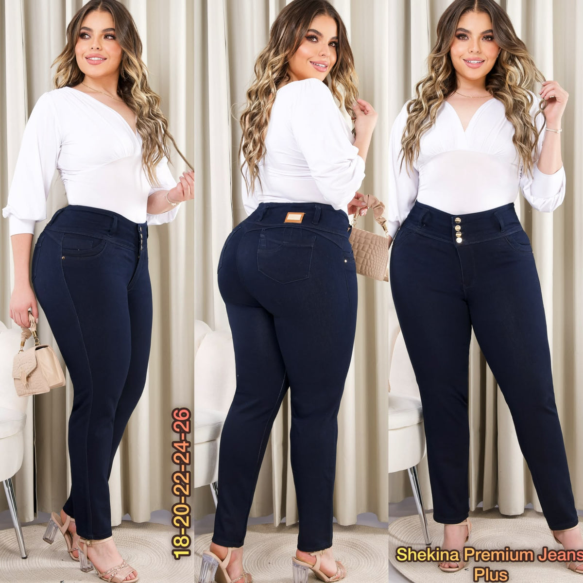 JEANS COLOMBIANO TALLA GRANDE AZUL OSCURO