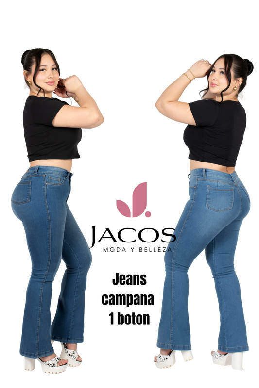 JEANS JACOS CAMPANA 1 BOTON