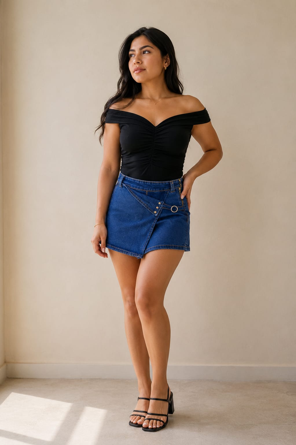 FALDA SHORT HEBILLA