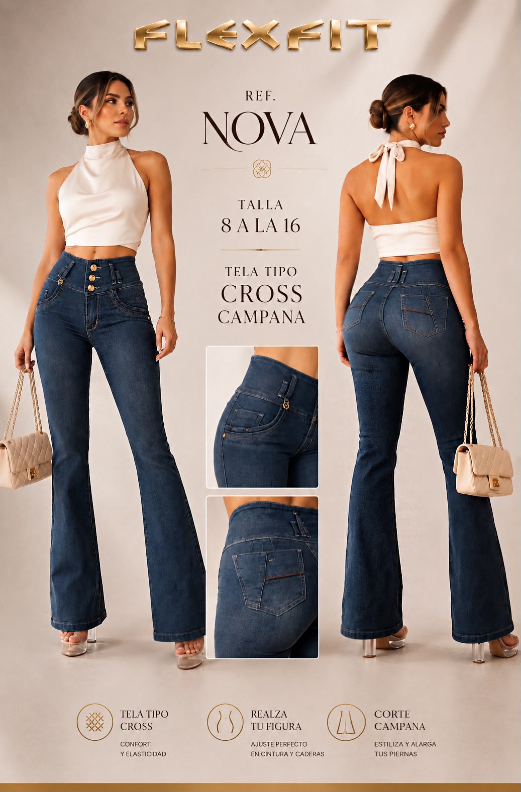 JEANS COLOMBIANO OSCURO TELA.CROSS