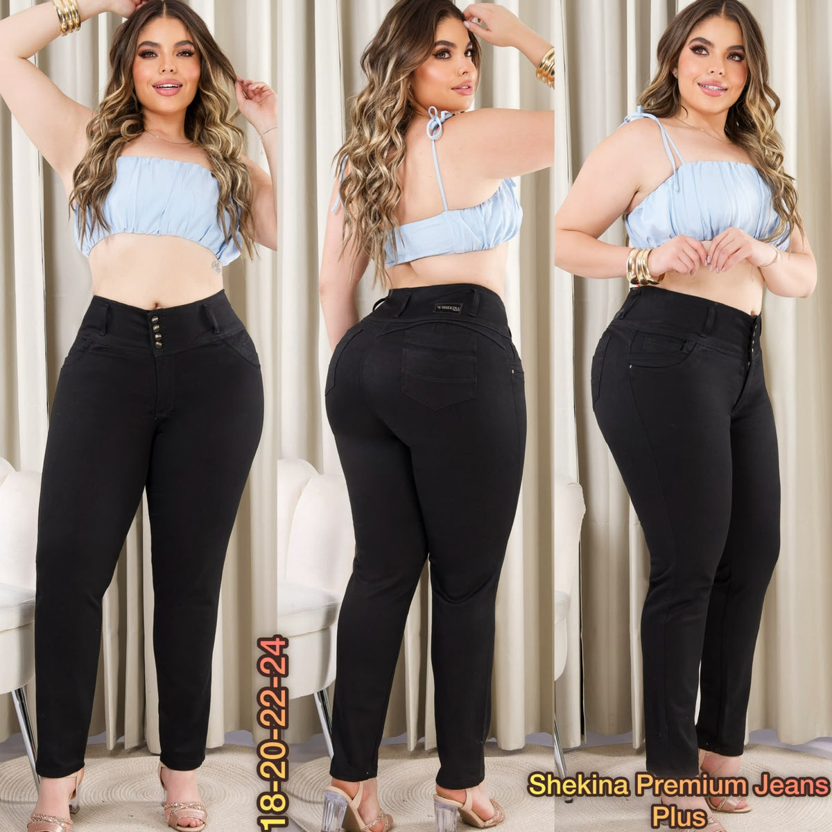 JEANS LEVANTACOLA TALLA PLUS