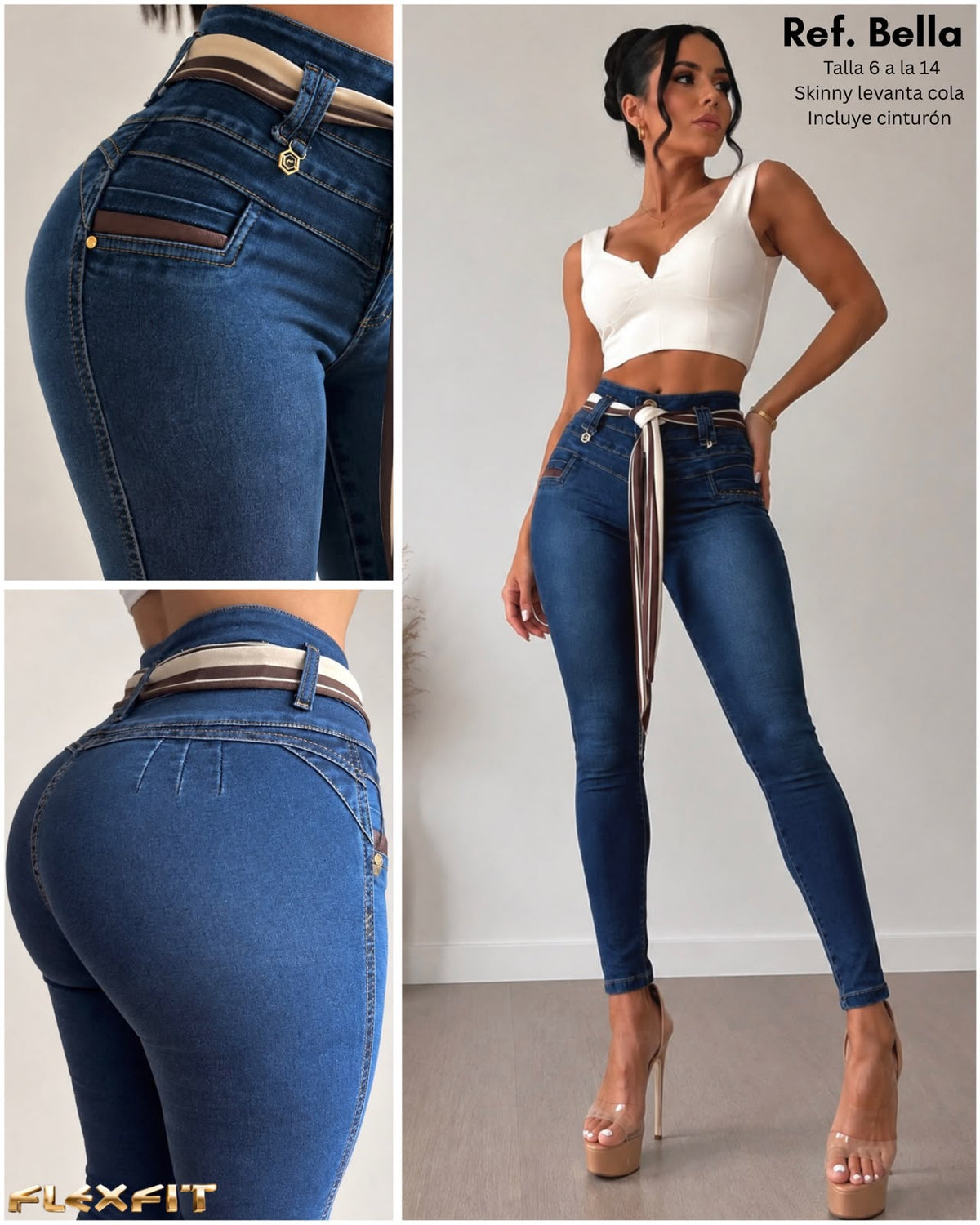 JEANS BOTA TUBO TELA DURAZNO